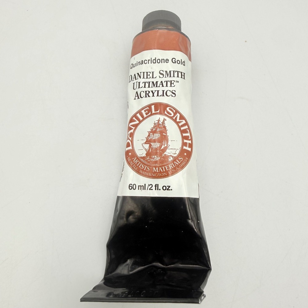 Daniel Smith Extra Fine Acrylic Quinacridone Gold PO 49 Pigment 032 Paint Tube